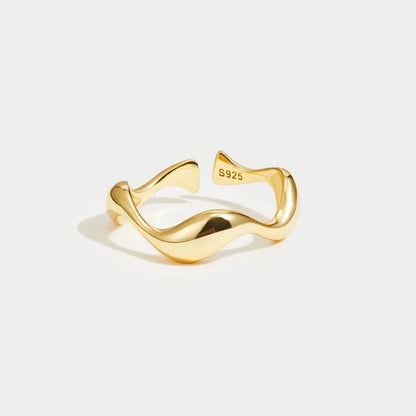anillo minimalista oceán Lirvon