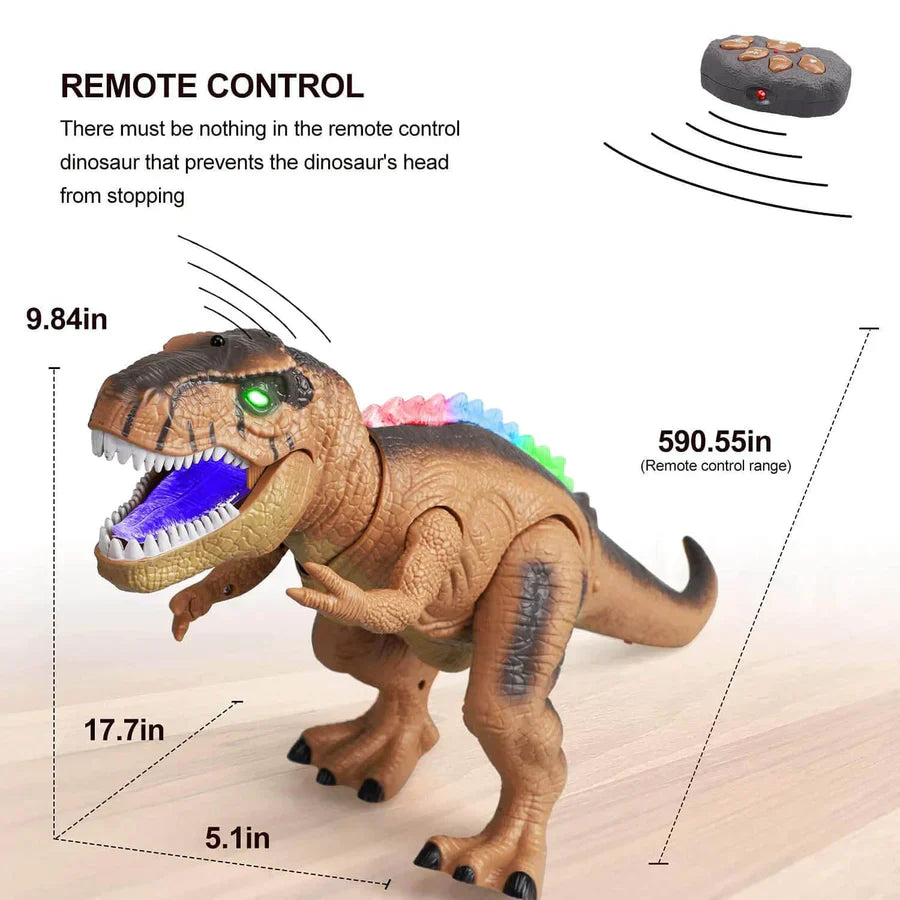 Dinosaurio T-Rex Teledirigido LED