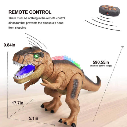 Dinosaurio T-Rex Teledirigido LED