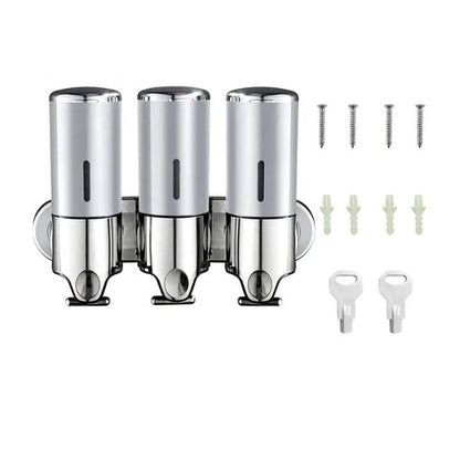 Dispensador de Jabón de Pared de Acero Inoxidable para Baños Modernos