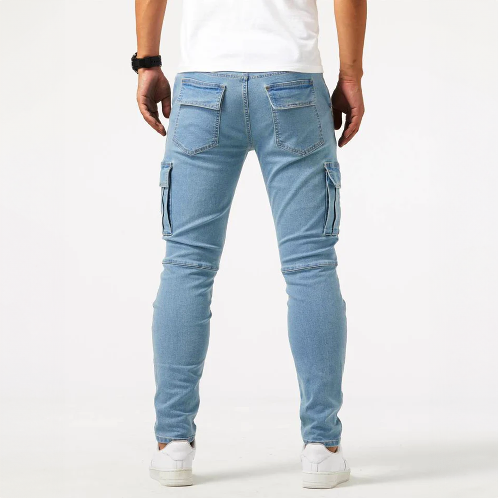 Jeans Cargo Hombre Stretch