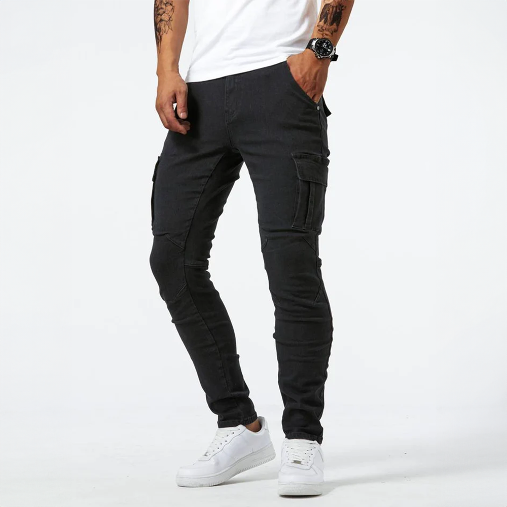 Jeans Cargo Hombre Stretch