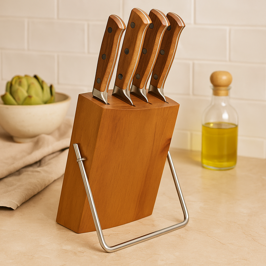 Juego Cuchillos Cocina Acacia