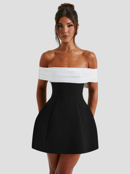 Vestido Mujer Bicolor