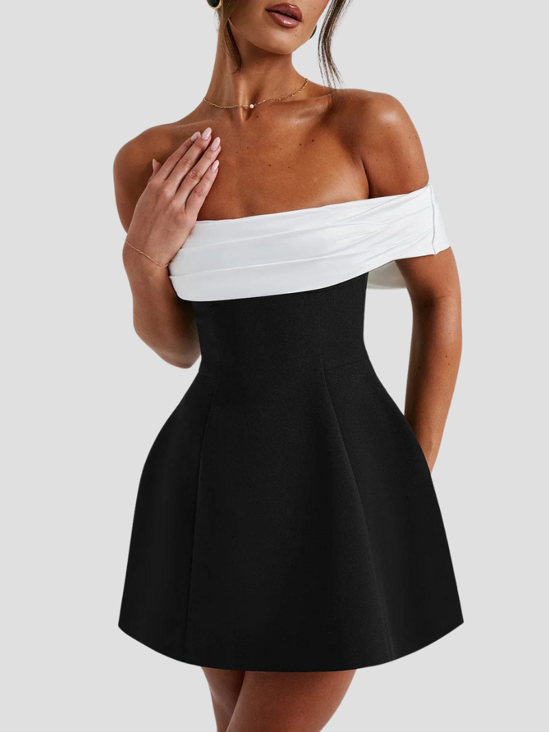 Vestido Mujer Bicolor