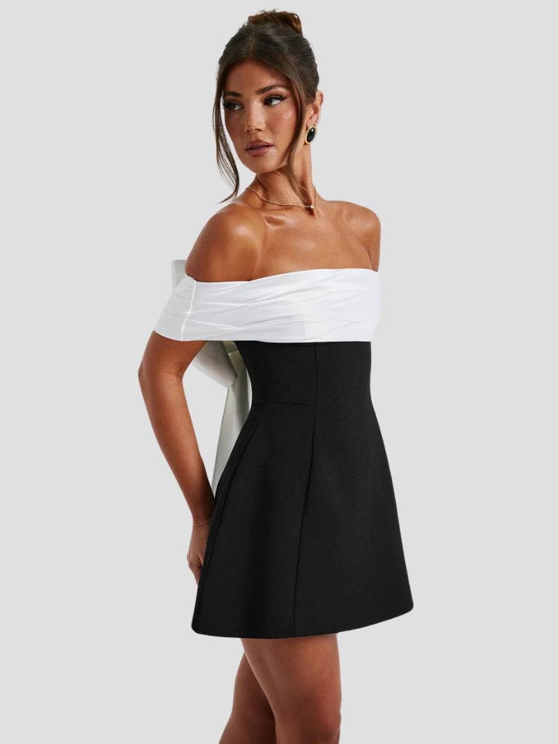 Vestido Mujer Bicolor