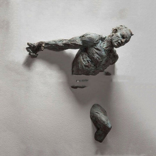 Escultura Abstracta Pared Cobre