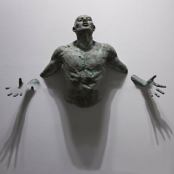 Escultura Abstracta Pared Cobre