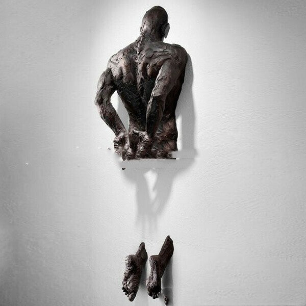 Escultura Abstracta Pared Cobre