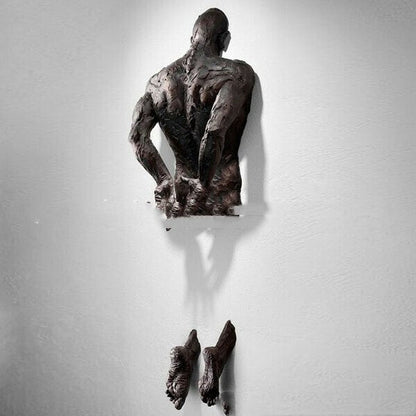 Escultura Abstracta Pared Cobre