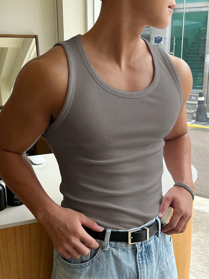 Camiseta Sin Mangas Acanalada