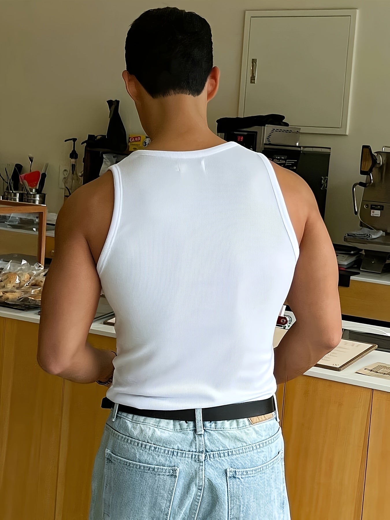 Camiseta Sin Mangas Acanalada
