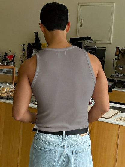 Camiseta Sin Mangas Acanalada