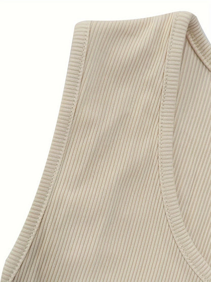Camiseta Sin Mangas Acanalada