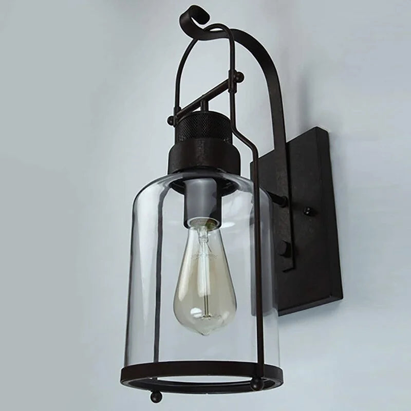 Aplique Pared Vidrio Industrial