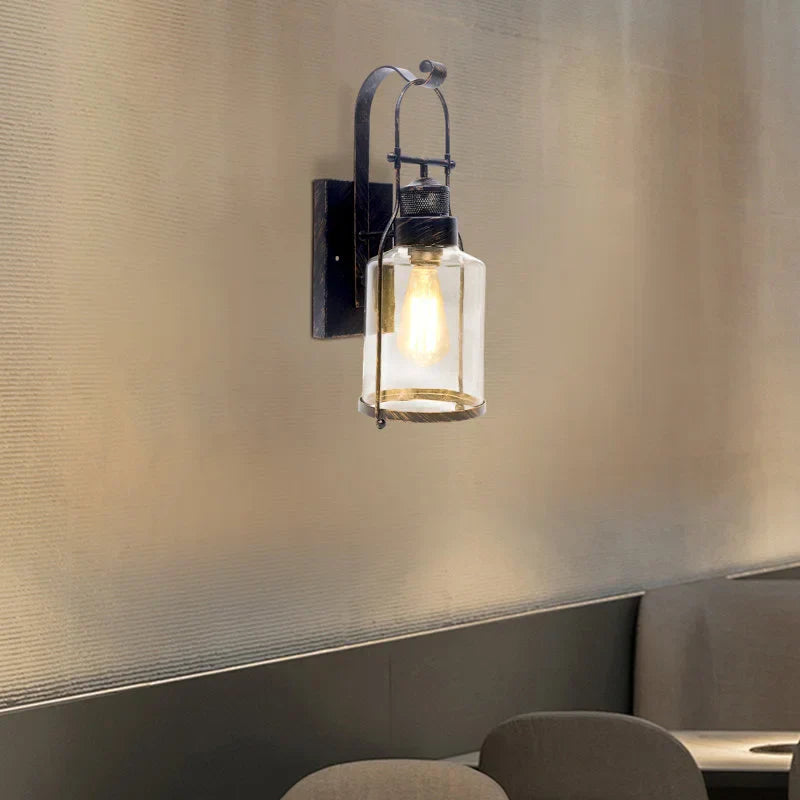 Aplique Pared Vidrio Industrial