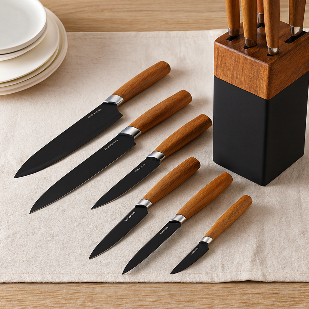 Juego Cuchillos Cocina Acero