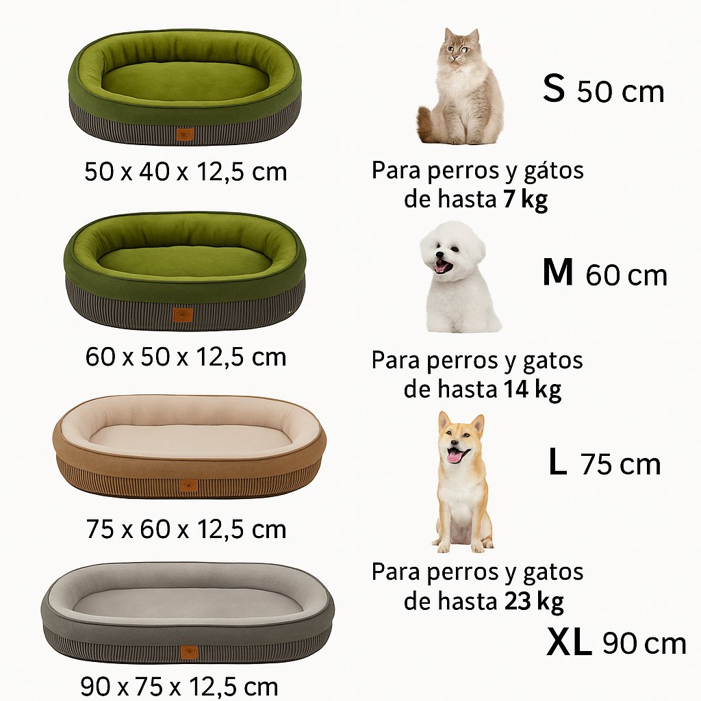 Cama Perro Ovalada