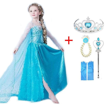 Vestido Princesa Azul Niña
