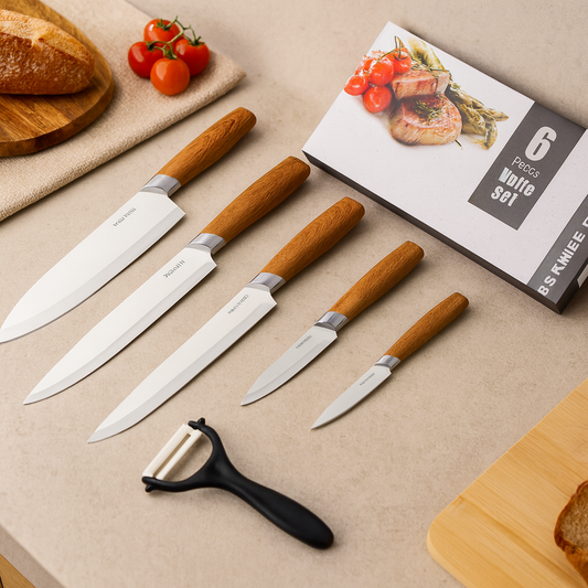 Juego Cuchillos Cocina Acero
