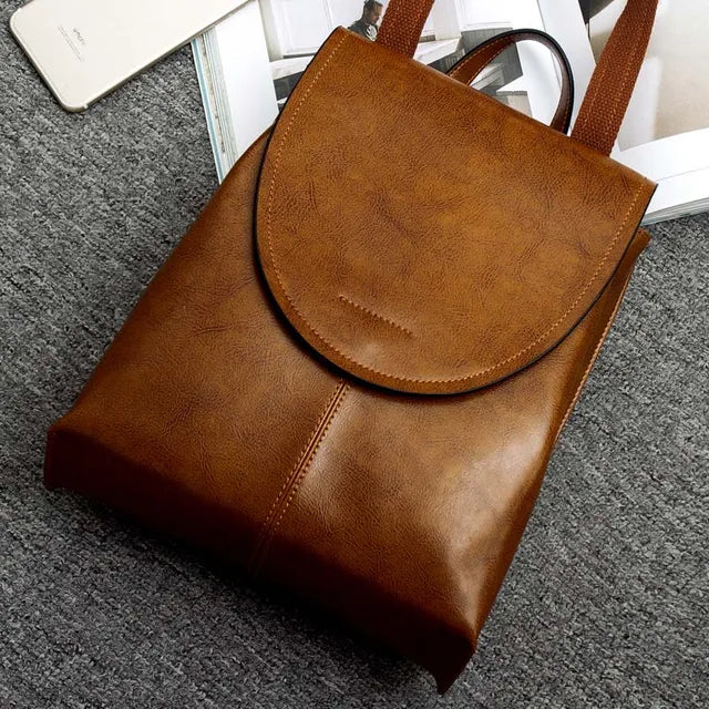 Mochila Cuero Mujer