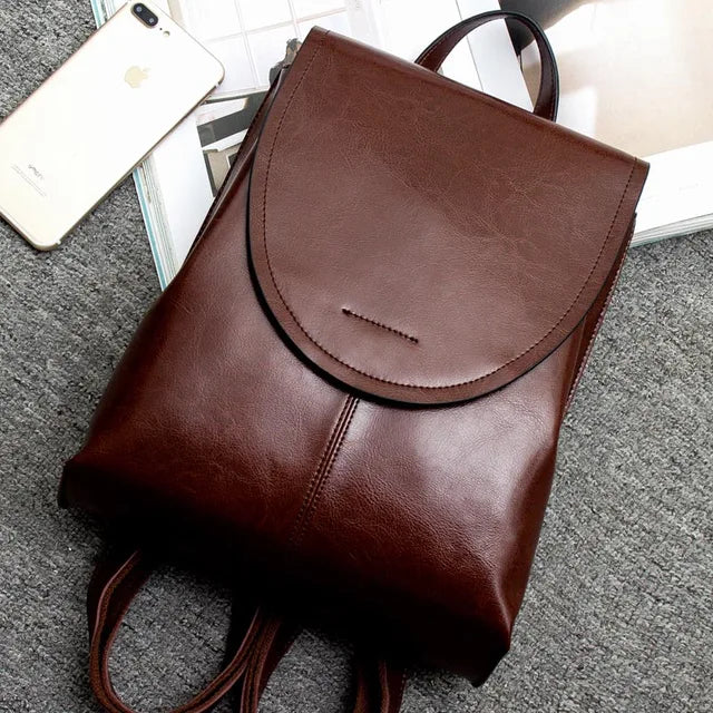 Mochila Cuero Mujer
