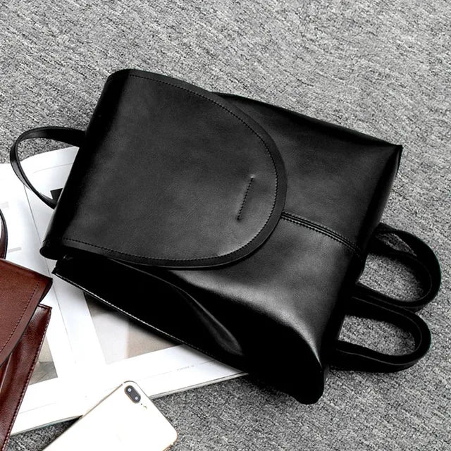 Mochila Cuero Mujer