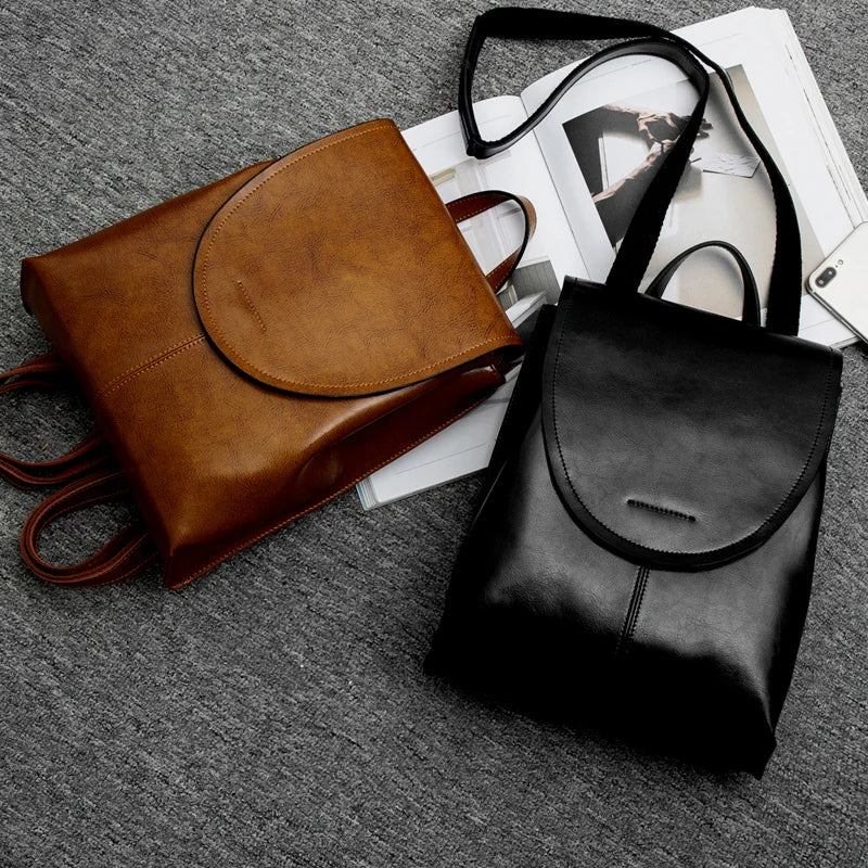 Mochila Cuero Mujer