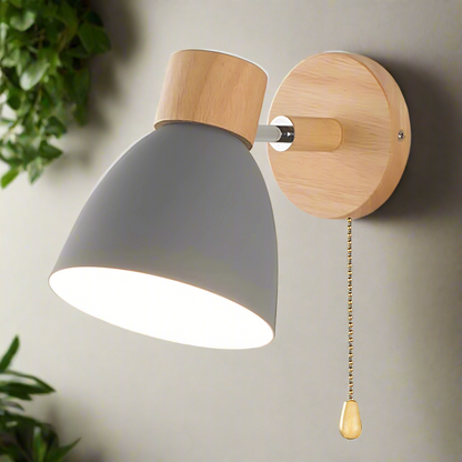 Nordycko – Lámpara de pared de madera con estilo escandinavo