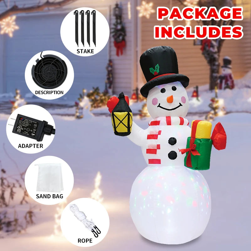 Inflable Navidad Muñeco Nieve
