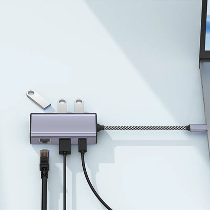 Hub Multifunción USB-C 6en1