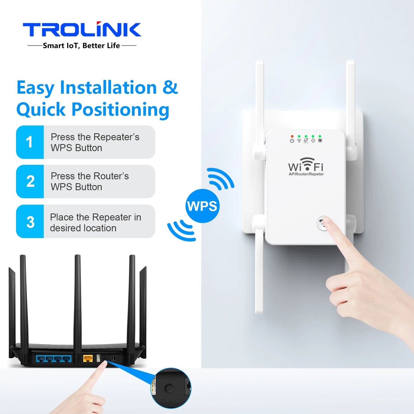 Repetidor WiFi Antenas Externas