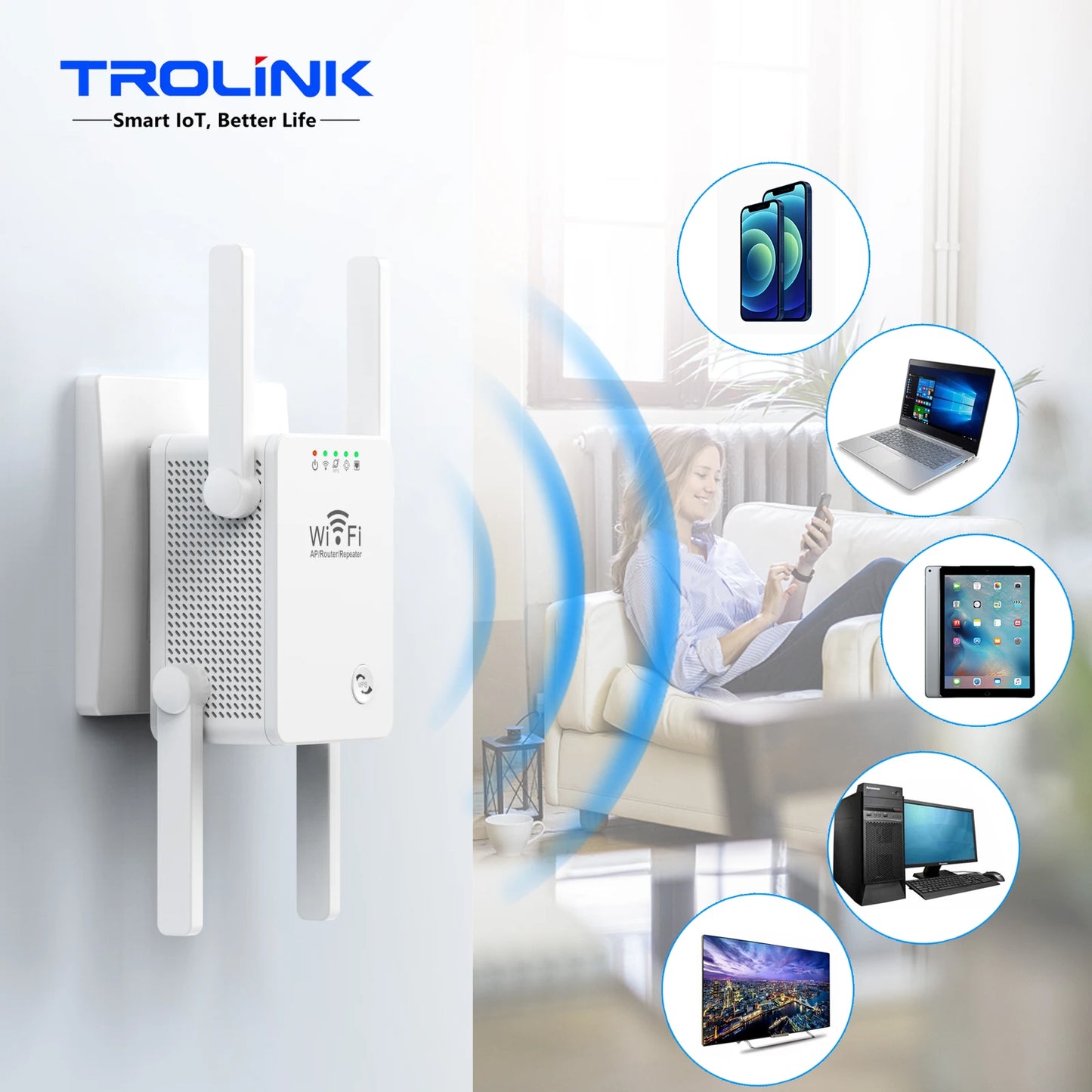 Repetidor WiFi Antenas Externas