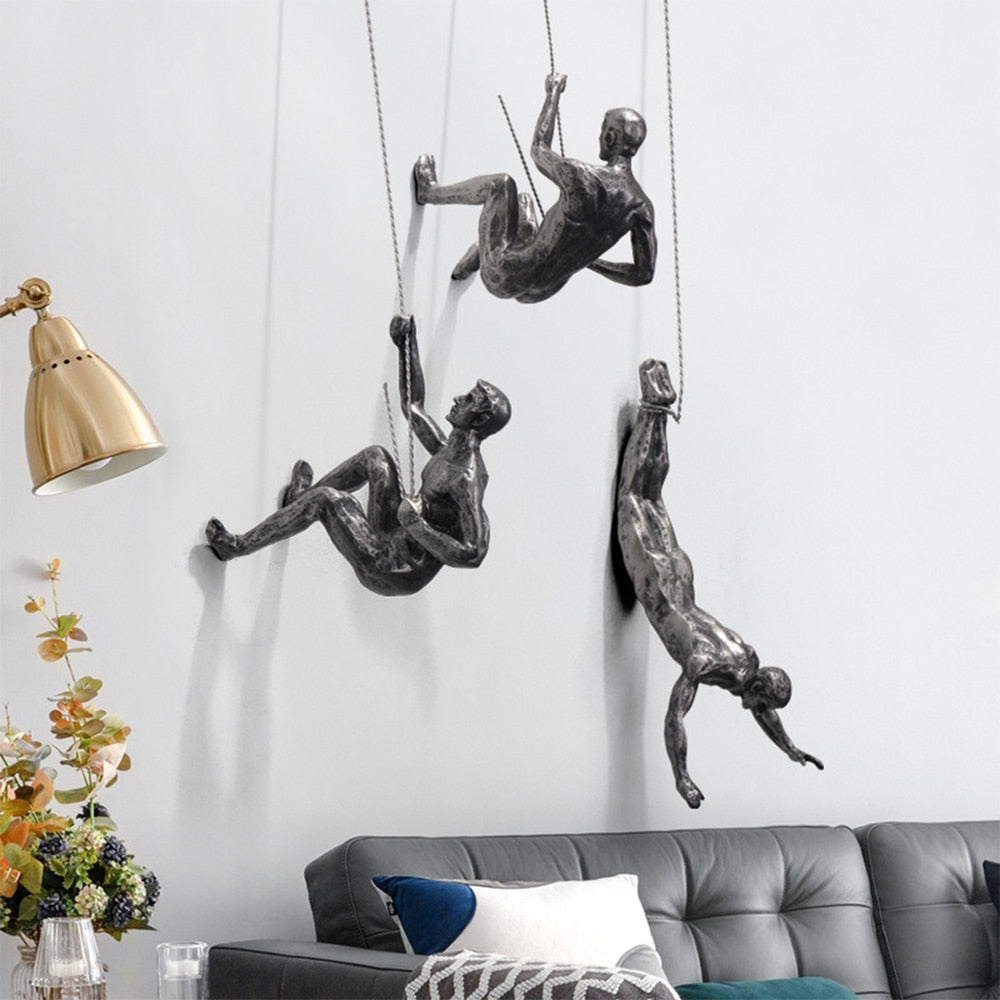 Escultura Pared Escalador
