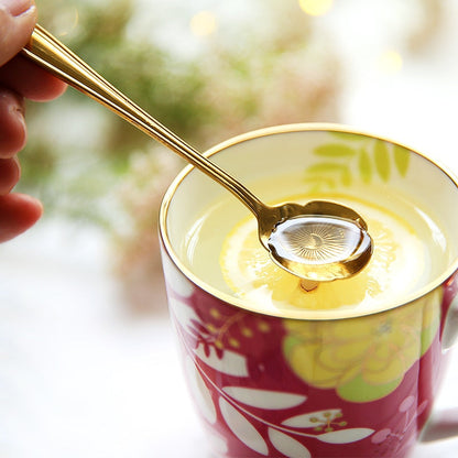 Cucharillas Flor Acero