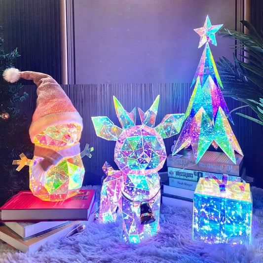 Set Navidad Figuras Luminosas