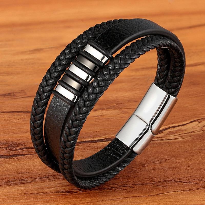 Pulsera Cuero Hombre