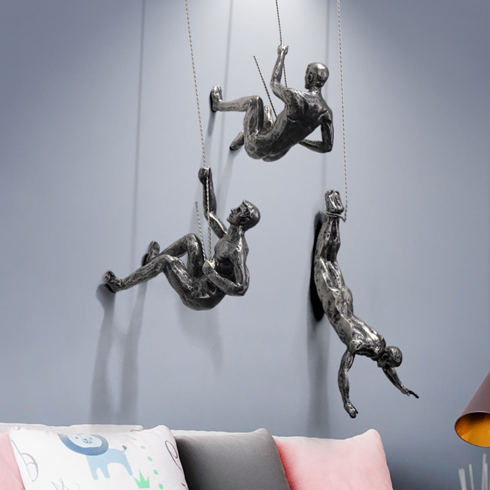Escultura Pared Escalador