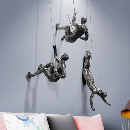 Escultura Pared Escalador