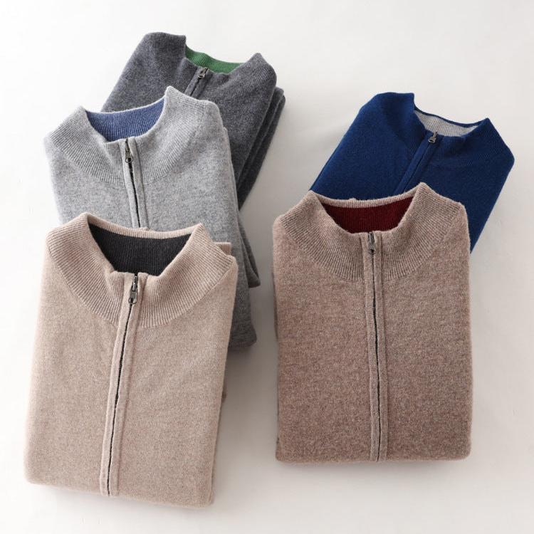 Chaqueta de Cachemira con Cremallera Lurean Hombre