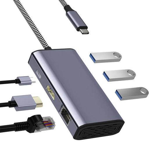 Hub Multifunción USB-C 6en1
