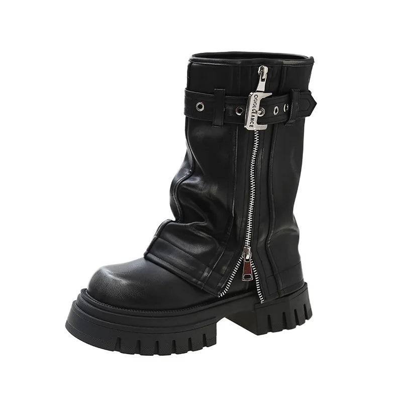 Botas Media Caña Cuero
