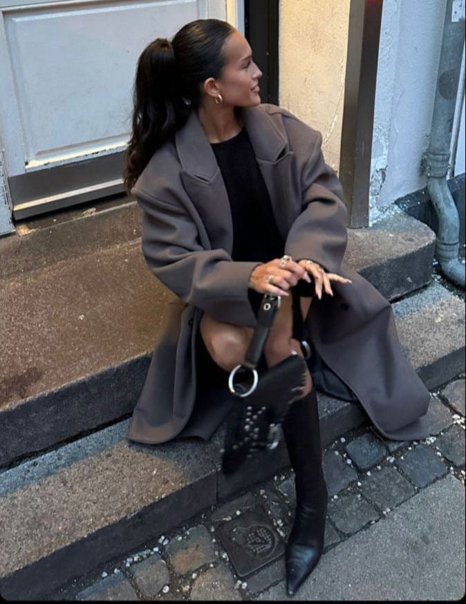 Abrigo Largo Mujer Oversize