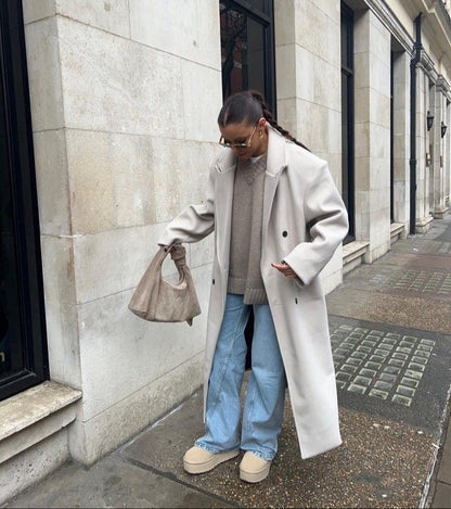 Abrigo Largo Mujer Oversize