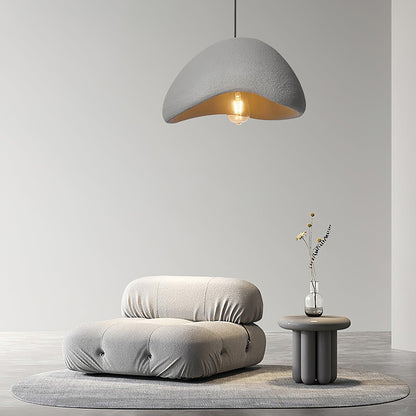 Lámpara colgante LED moderna en blanco/gris HDP