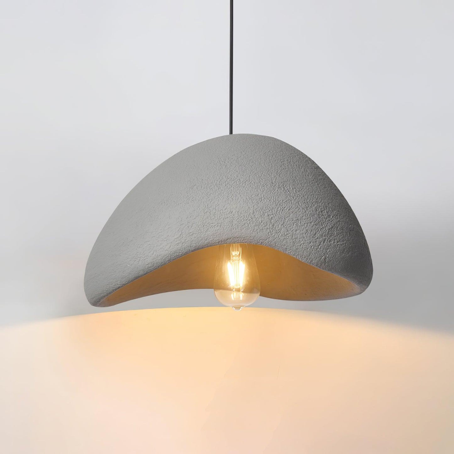 Lámpara colgante LED moderna en blanco/gris HDP