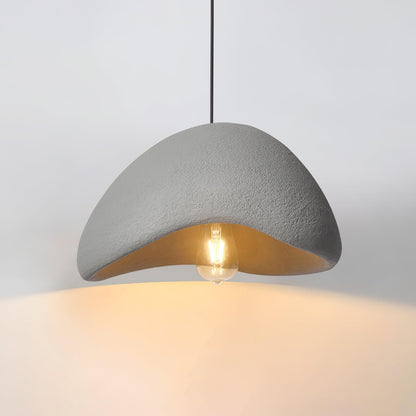 Lámpara colgante LED moderna en blanco/gris HDP