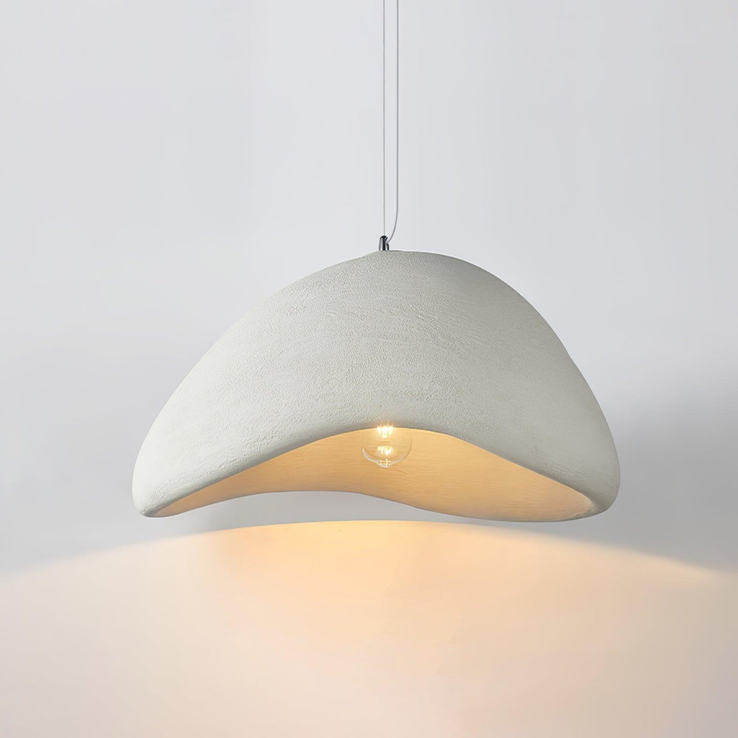 Lámpara colgante LED moderna en blanco/gris HDP