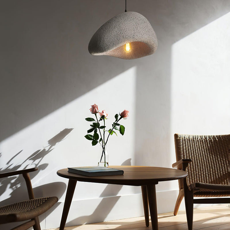 Lámpara colgante LED moderna en blanco/gris HDP