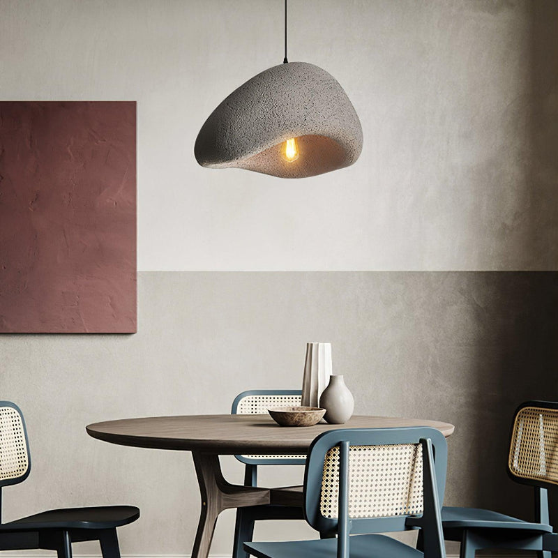 Lámpara colgante LED moderna en blanco/gris HDP